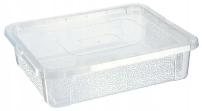 Obrázek produktu pro Úložná krabice 10 l – plastová krabice – s víkem – uzavíratelná – průhledná – organizér