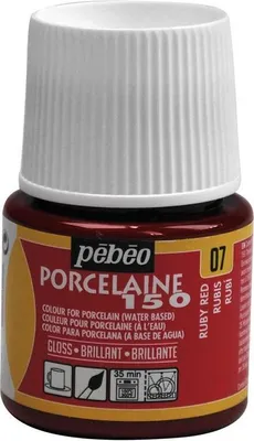 Image de Pébéo Porcelaine 150, 45 ml, 07 Rouge rubis