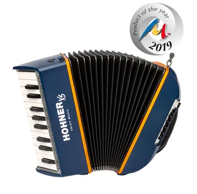 Produktbild von Hohner XS Kinderakkordeon blau-orange