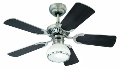 Produktbild von Deckenventilator Princess Radiance II Zinn 90 cm mit Beleuchtung und Zugschnur