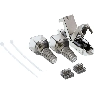 Produktbild von InLine® Kabelverbinder Cat.6A, geschirmt, schmale Ausführung