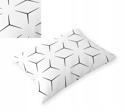 Produktbild von Kissenbezug Milano 40x60cm 100% Baumwolle Schwarz-Weiß