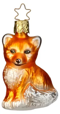 Immagine prodotto di Volpetta 7,5 cm - Inge-Glas 10019S015 Nel bosco incantato - Decorazioni nataline in vetro soffiato a mano