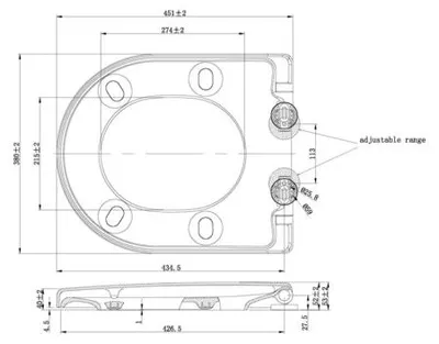 Produktbild von MKW Kunststofftechnik WC-Sitz mit Deckel Typ S9M55S zu Subway rund Absenkautom Edelstahl abnehmb. weiß