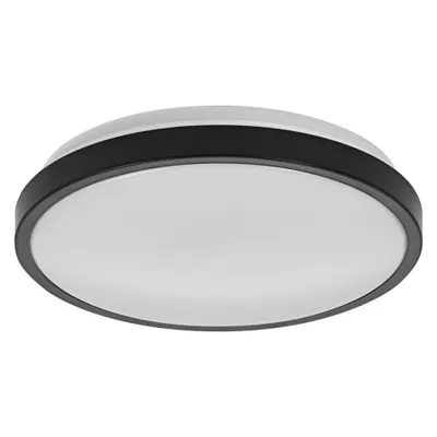 Obrázek produktu pro LEDVANCE ORBIS DISC koupelnové stropní svítidlo 300 mm, černé, 18 W, 2200 lm, teplé až studené bílé světlo, ovládání vypínačem, obzvláště štíhlý design, krytí IP44, 3000K-4000K