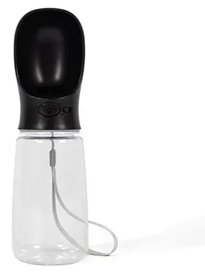 Produktbild von lionto Wasserflasche für Hunde und Katzen, 500ml, tragbar, auslaufsicher, lebensmittelechter Kunststoff