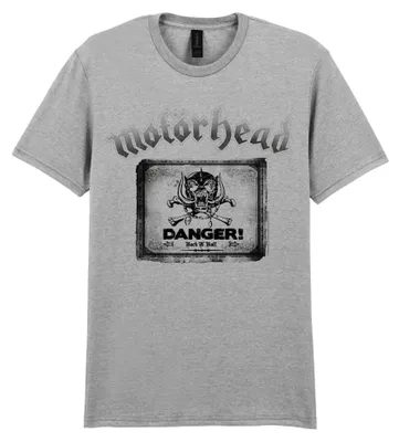 Produktbild von Motörhead Danger T-Shirt – Offizielles Bandshirt mit 'Danger' Motiv, 100% Baumwolle
