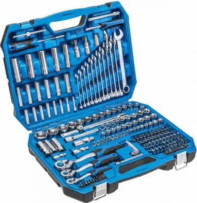 Immagine prodotto di Set di utensili universali con cricchetti 1/4 3/8 1/2 222 pz. HT1R444 GTV