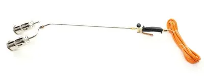 Produktbild von Abflammgerät Gasbrenner Dachpappe 1850°C 60mm 2x Düse 3m Schlauch Bitumenbrenner