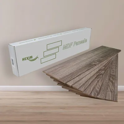 Produktbild von HEXIM Paneele aus MDF - Wandpaneele Wandverkleidung Holzpaneele Natur Wand Holzoptik Innen Holzverkleidung Verblender Dekorpaneele (1,04 m² Vintage Oak)