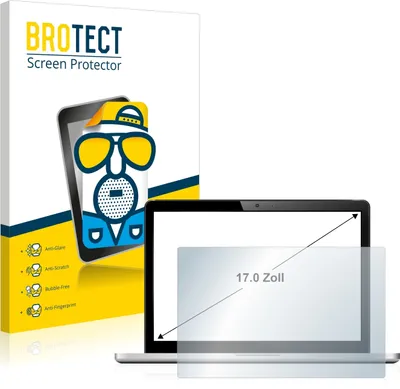 Produktbild von BROTECT Schutzfolie für Notebooks mit 43.2 cm (17 Zoll) Displays 338 x 270 mm matt entspiegelt