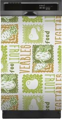 Produktbild von Aufkleber sticker 45x70 cm Dekorative folie Spülmaschine - Obst und Gemüse