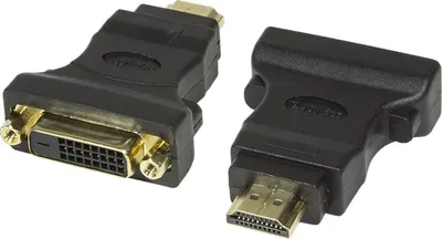 Image de Logilink HDMI Adapter, HDMI male - DVI-D female, (Gold)