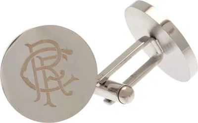 Productafbeelding van Rangers FC - Manchetknopen, embleem, roestvrij staal BS4593 (universele maat) (zilver)