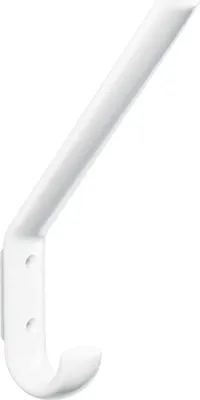 Image de Crochet de vestiaire 477.90.070 simple A.108mm PA 99 blanc pur H.163mm HEWI