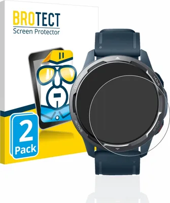 Produktbild von 2x Für Xiaomi Watch S1 Active Schutzfolie BROTECT Displayschutz Display Schutz Folie Klar Transparent