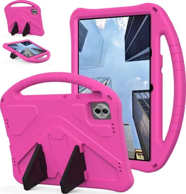 Obrázek produktu pro Dětské pouzdro pro Honor Pad 10 2025 12,1", EVA lehké nárazuvzdorné pouzdro s skládacím stojánkem a rukojetí Růžový