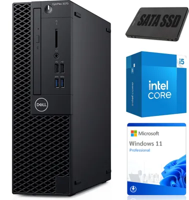 Produktbild von PC Computer Dell OptiPlex 3070 SFF | Intel i5-9400 | 16 GB DDR4 | 256 GB SSD | Win11  | Grade A