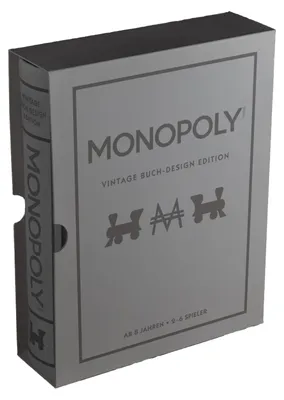 Produktbild von Monopoly Vintage Buch-Design Edition klassisches Brettspiel Retro