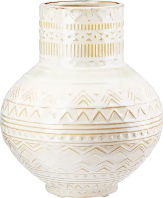 Produktbild von Gilde Vase, "Inka", Keramik, creme, VE 2, H. 20 cm, D. 17 cm 55369 4063387553695