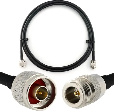 Produktbild von N Stecker auf N Buchse 3m — HF-240 (LMR 240 Äquivalent) Verlängerung Antennenkabel  — für WiFi RF Antenne GSM LTE 4G 5G 6G Router Signalverstärker Lora Ham CB Funk