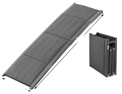 Obrázek produktu pro Schody pro psy, skládací provedení, protiskluzový povrch, 71 x 20 palců