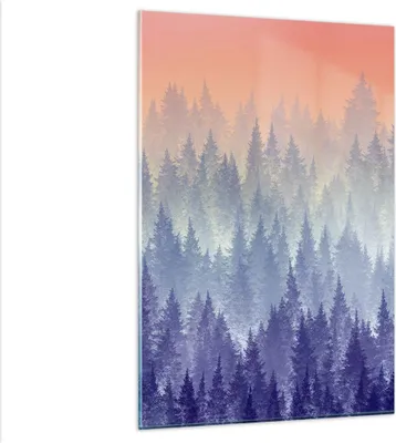 Produktbild von Bilder auf glas - Einteilig - Wald Baum Natur - 80x120cm - Glasbilder - Wandbilder - Bilder - zum Aufhängen bereit - Wanddekoration aus Glas - Glas Bilder - Wandbild auf Glas - GPA80x120-3929