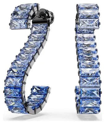 Image de Swarovski Femmes Pendentifs d'oreilles Drop Matrix Baguette Bleu 5705780