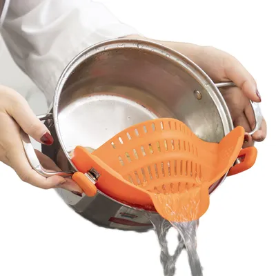 Silikon-Vergiet, BPA-frei, spülmaschinengeeignet, orange