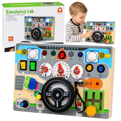Immagine prodotto di Volante interattivo per simulatore educativo, con luci e