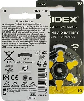 Obrázek produktu pro Widex P10 - Cenově výhodné balení - 60 baterií