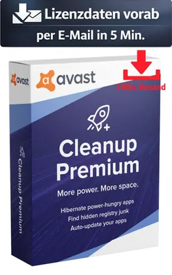Produktbild von Avast Clean Up Premium (1 PC - 1 Jahr) ESD Hilfsprogramme Tools Treiber 5 Min. Versand als Download per Mail