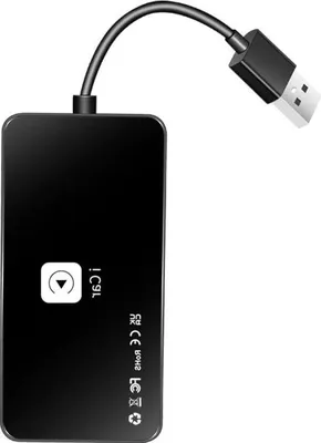 Obrázek produktu pro Adaptér pro Android Auto a CarPlay – bezdrátový – podporuje Android 4.4 a vyšší – navigace – hudba – telefonování – zrcadlení obrazovky