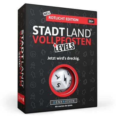 Produktbild von DENKRIESEN - STADT LAND VOLLPFOSTEN® - Levels - ROTLICHT EDITION "Jetzt wird's dreckig."