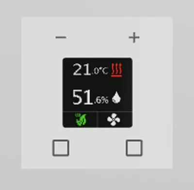 Produktbild von MDT Raumtemperaturregler Smart 55 Reinweiß glänzend SCN-RTR55S.01
