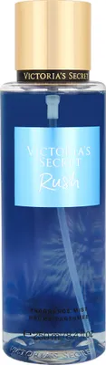 A bottle of Victoria's Secret Rush body spray.