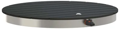 Image de vidaXL Douche de jardin, bois composite (WPC) et acier inoxydable 201, anthracite