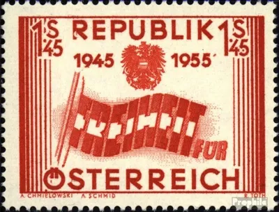 Produktbild von Briefmarken Österreich 1955 Mi 1014 postfrisch Unabhängigkeit