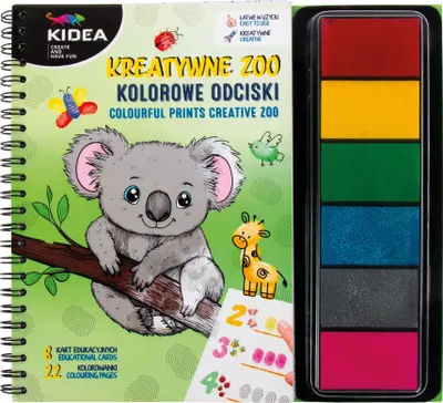 Zdjęcie produktu dla Kolorowe Odciski Kreatywne Zoo Kidea