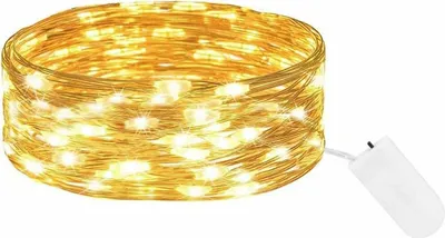 Immagine prodotto di Catena LED Nano - 3 m, 30 LED, 2xCR2032, bianco caldo