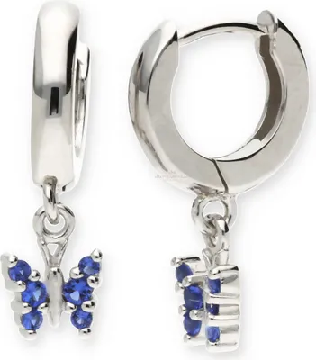 Produktbild von JuwelmaLux Creolen 925 Silber Schmetterling mit Zirkonia JL10-06-1797