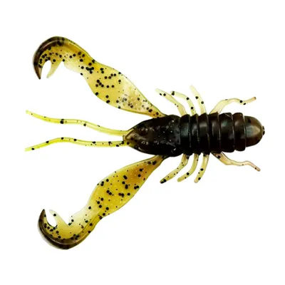 Produktbild von LMAB Finesse Filet Craw 4 cm 7st. Green Pumpkin/ Chartreuse