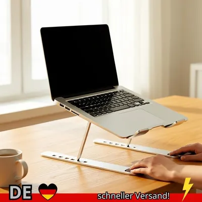 Produktbild von Verstellbarer Lapständer aus Aluminium – 6-stufige Höhe Faltbares und