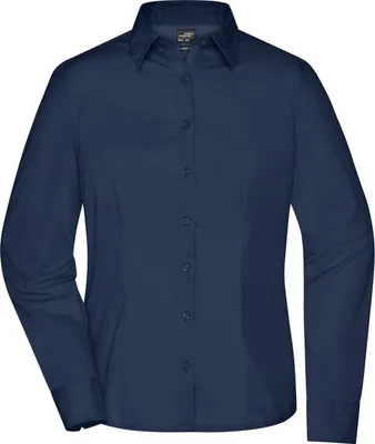 Produktbild von Ladies' Business Shirt Long-Sleeved navy, Gr. XL