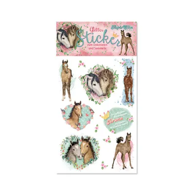 Produktbild von TapirElla Glitter Sticker Pferde Motiv Nr. 2