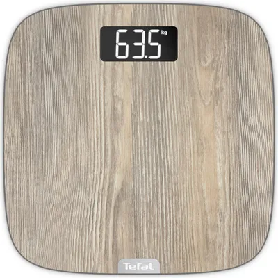 Image de Tefal Origin PP1600 Pèse-personne électronique ovale en bois