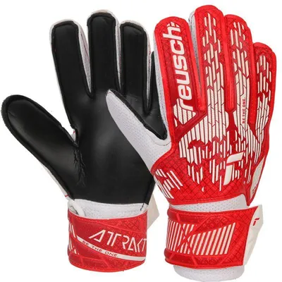 Produktbild von Reusch - "Attrakt Solid" Torhüter-Handschuhe für Kinder PP10844 (8) (Schwarz/Rot)