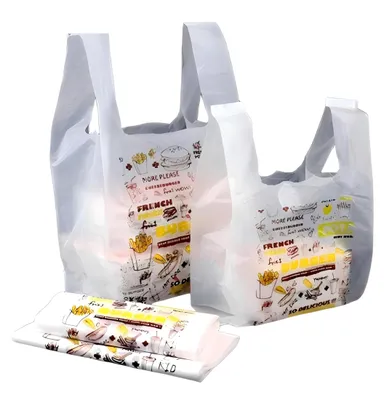 Zdjęcie produktu dla Omgoods - Duże, grube, plastikowe worki pakowe z uchwytami, zestaw 100 sztuk