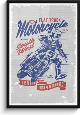Produktbild von MuchoWow® MuchoWow® Gerahmtes Poster Mancave - Motor - Männer - Retro 60x90 cm - Poster mit zchwarzem Bilderrahmen - Kunst