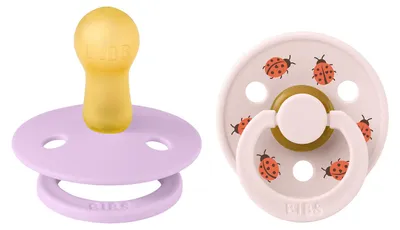 Image de Bibs STUDIO, Sucette classique pour bébé, Forme ronde, En latex, Pour garçon/fille